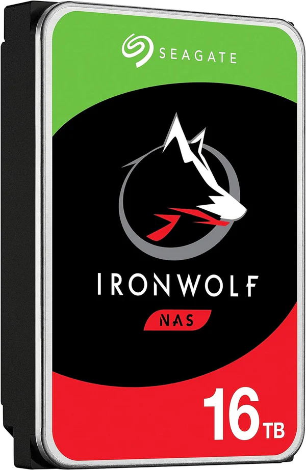 16TB IronWolf ST16000VN001 NAS 3.5" SATA 7200rpm 256MB Cache HDD