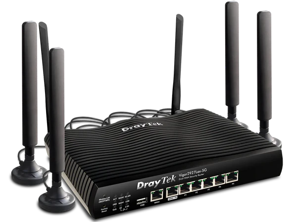 Vigor 2927Lax-5G Simultaneous Dual-WAN VPN Firewall WiFi 6 4G LTE / 5G Router