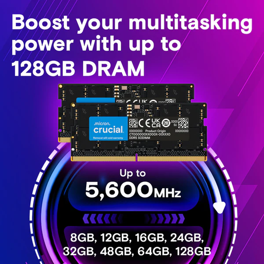 DDR5 SODIMM 96GB Kit (2x48GB) DDR5 5600MHz CT2K48G56C46S5 Memory